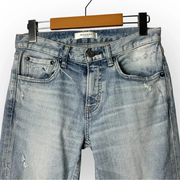 Moussy Vintage Altawoods Distressed Skinny  Jeans 25 - Picture 6 of 13
